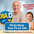 Dia 10 seráo dia D  para vacinação em todos os postos de saúde
