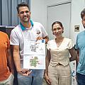 Técnicos mostram mapa da agragencia do sistema no Hospital Municipal