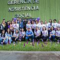 Laançamento da Campanha aconteceu em frente ao prédio da A. Social