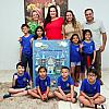 Prefeita recebe alunos da Extensão Luiz Carlos Mantoan que apresentam o livro “O Castelo Mágico”