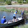 Rotary realiza ação conjunta e promove limpeza no lago do Parque Sucupira